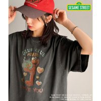 Classical Elf/クラシカルエルフ Classical Elf 大人カジュアルにハマる。綿100％セサミキャラピグメント加工ビッグTシャツ/508329310