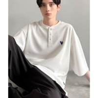 Classical Elf/クラシカルエルフ Classical Elf 「大人びた遊び心。」刺繍入りハイクオリティダブルフェイス素材バンドカラーポロシャツ/508329314