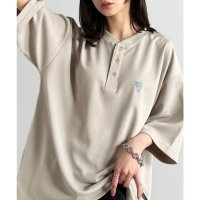 Classical Elf/クラシカルエルフ Classical Elf 「大人びた遊び心。」刺繍入りハイクオリティダブルフェイス素材バンドカラーポロシャツ/508329314
