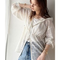 Classical Elf/クラシカルエルフ Classical Elf 《JaVaジャバ コラボ》高級感溢れる大人の透け感。パネルレースウエストドロストパーカー（長袖）/508329321