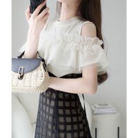 Classical Elf/クラシカルエルフ Classical Elf 【mily bilet】ひとめぼれ♪チュールフリルドッキングノースリーブワンピース（ロング丈）/508329325