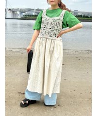 Samansa Mos2/【S/Mサイズ】かぎ針編み風ビスチェワンピース/508329432