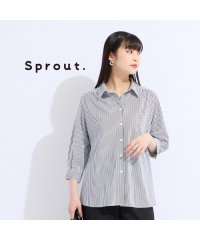 Liliane Burty/【Sprout.】ストライプトリコットブラウス/508329436