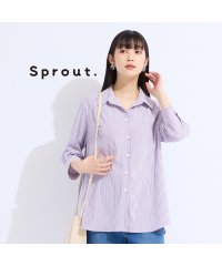 Liliane Burty/【Sprout.】ストライプトリコットブラウス/508329436