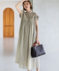 NIJYUSANKU/【一部店舗限定/接触冷感/洗える】ラミータンブラー フレンチスリーブ ワンピース/508329475