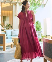 NIJYUSANKU（LARGE SIZE）/【一部店舗限定/接触冷感/洗える】ラミータンブラー フレンチスリーブ ワンピース/508329479