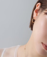 Lilas/《予約》ハーフオープンフープピアスM K18(両耳)/508329541