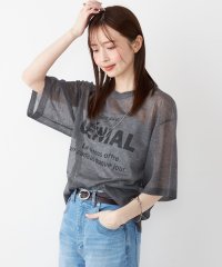 SHIPS Colors WOMEN/SHIPS Colors〈手洗い可能〉シアー ロゴ ニット TEE/508329868