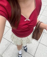 NICE CLAUP/OLIVE des OLIVE OUTLET/【＠may_81oセレクト】テレコドロストギャザーT/508329934