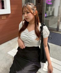 NICE CLAUP/OLIVE des OLIVE OUTLET/【＠may_81oセレクト】テレコドロストギャザーT/508329934