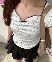 NICE CLAUP/OLIVE des OLIVE OUTLET/【＠may_81oセレクト】テレコドロストギャザーT/508329934