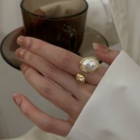 Forcement/フォースメント Forcement 華やかパールアシメトリーリング/508329992