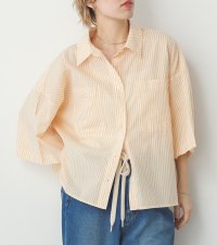 Noia/ノイア Noia キャンブリック オーバー 半袖シャツ/508330112