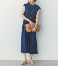 Noia/ノイア Noia ピンタック フレンチスリーブ シャツワンピース/508330119