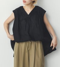 Noia/ノイア Noia シャーリング ノースリーブ ブラウス/508330122