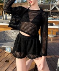 MAGASIN DE MODE Onjna/マガジンデモードオンジェナ MAGASIN DE MODE Onjna シアートップス付き水着 スイムウェア KNF127【返品不可商品】/508330619