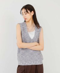 qualite/カスリヤーン畦深Vニット【予約】/508331381