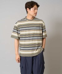 a.v.v (MEN)/【接触冷感/毛玉になりにくい】マルチボーダーワイドシルエットカットソー/508223997
