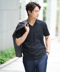 a.v.v (MEN)/【接触冷感/毛玉になりにくい/イージーケア】変形スムースＶネックカットソー〈SMART SERIES〉/508271380