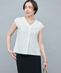 NOLLEY’S sophi/バックサテンジョーゼットVネックブラウス/508282926