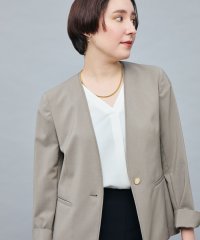 NOLLEY’S sophi/《セットアップ対応》ウォッシャブルファンクショナルツイルノーカラージャケット/508282928