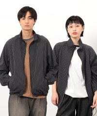 Purple & Yellow/サッカーストライプブルゾン/508287279