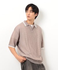 Purple & Yellow/シアーポロニット/508287286