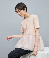 NOLLEY’S sophi/ポンチ×オーガンジーペプラムプルオーバーカットソー/508317686