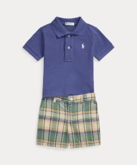 POLO RALPH LAUREN/(ベビー)コットン ポロシャツ & マドラス ショートパンツ セット/508320467