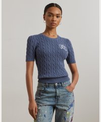 LAUREN RALPH LAUREN/ケーブルニット コットン ショートスリーブ セーター/508320525