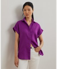 LAUREN RALPH LAUREN/リネン ショートスリーブ シャツ/508320526