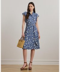 LAUREN RALPH LAUREN/フローラル ベルテッド ジョーゼット シャツドレス/508320547