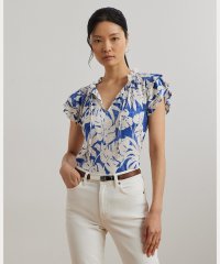 LAUREN RALPH LAUREN/パームフロンドプリント ジャージー タイネック トップス/508320548