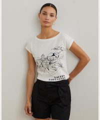 LAUREN RALPH LAUREN/コットンブレンド ジャージー グラフィック Tシャツ/508320549