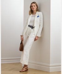 LAUREN RALPH LAUREN/プリーテッド リネンブレンド ツイル ワイドレッグ パンツ/508320554