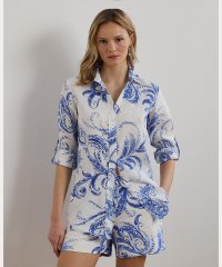 LAUREN RALPH LAUREN/リラックス フィット ペイズリー リネン シャツ/508320557