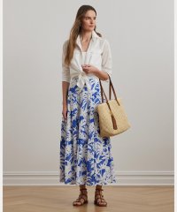 LAUREN RALPH LAUREN/パームフロンドプリント ボイル ティアード スカート/508320559