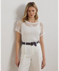 LAUREN RALPH LAUREN/ジオモチーフ メッシュ ショートスリーブ セーター/508320563