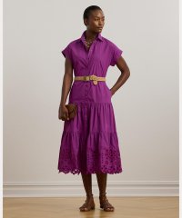 LAUREN RALPH LAUREN/アイレット ブロードクロス ティアード シャツドレス/508320567