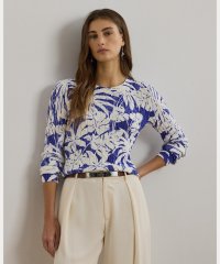 LAUREN RALPH LAUREN/プリント ケーブルニット コットン セーター/508320592