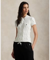 POLO RALPH LAUREN/ケーブルニット コットン ポロシャツ/508320621