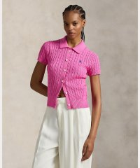 POLO RALPH LAUREN/ケーブル コットン ショートスリーブ Polo カーディガン/508320661