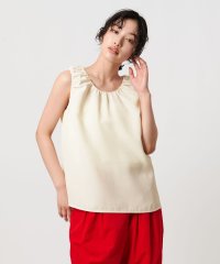 UNITED ARROWS/COMFY ギャザーノースリーブブラウス －吸水速乾 UVカット ウォッシャブル－/508326452
