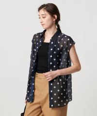 UNITED ARROWS/オーガンジープリント ノースリーブブラウス －ウォッシャブル－/508326488