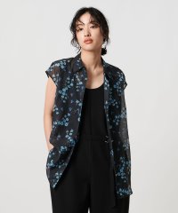 UNITED ARROWS/オーガンジープリント ノースリーブブラウス －ウォッシャブル－/508326488