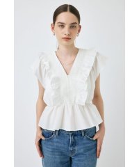 moussy/SHIRRING RUFFLE PEPLUM トップス/508328038
