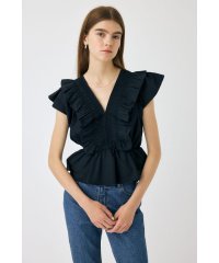 moussy/SHIRRING RUFFLE PEPLUM トップス/508328038