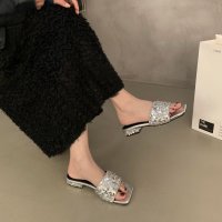 Forcement/フォースメント Forcement 贅沢なスパンコールミュールサンダル/508329994