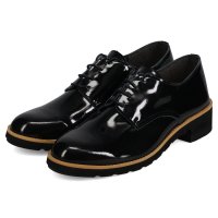 Recipe/レシピ Recipe シューズ レースアップ マニッシュシューズ レディース 本革 2Eワイズ ブラック 黒 RP－308K/508331776