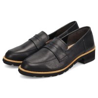 Recipe/レシピ Recipe ローファー コインローファー レディース 本革 2Eワイズ ブラック 黒 RP－309K/508331777